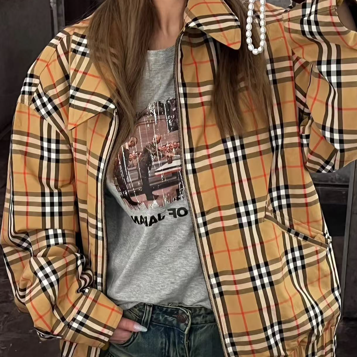 Burberry巴宝莉  Vintage夹克 48码