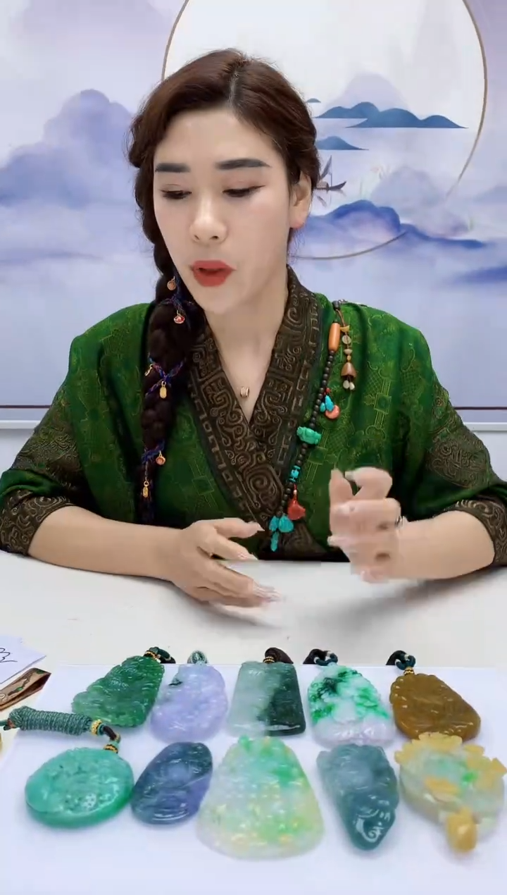 定制翡翠未镶嵌4829xx-毛货挂件73