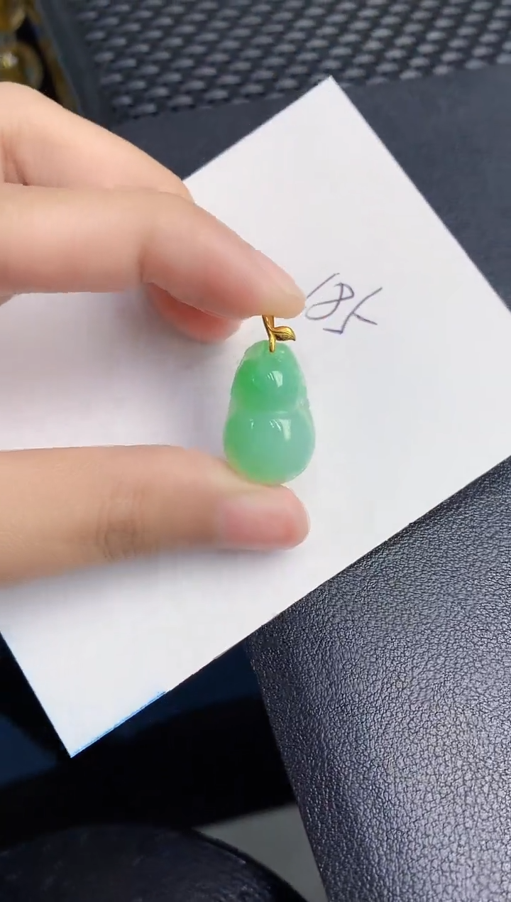 【闪购商品】翡翠颈饰18K金镶嵌000000000