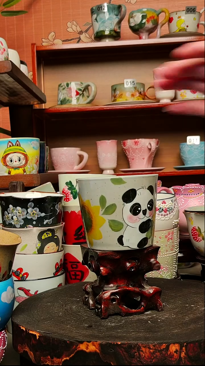 摆件陶景德镇手绘创意陶瓷有瑕