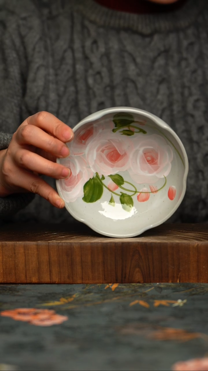 瓷片景德镇手工绘画同款