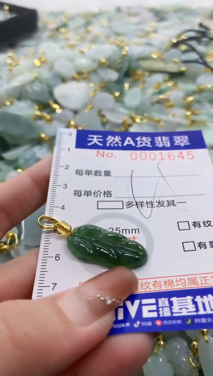 颈饰未镶嵌翡翠天然A货翡翠
