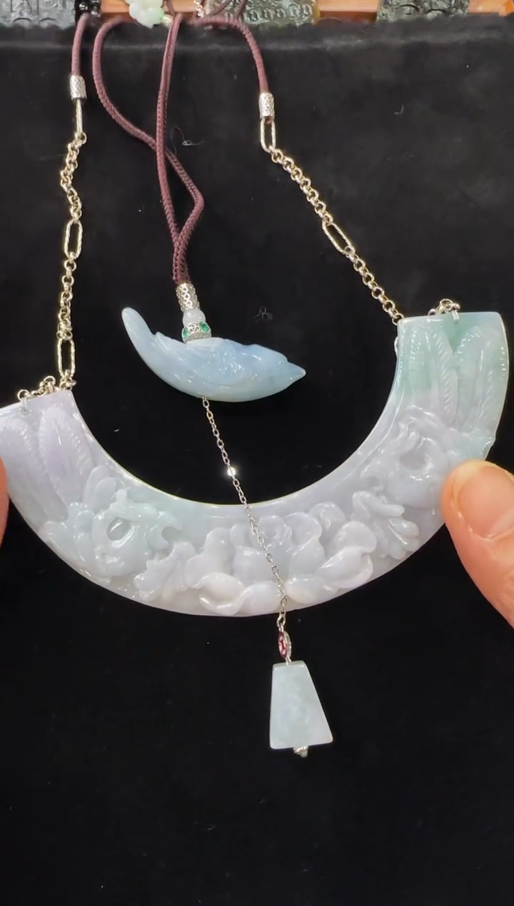 颈饰未镶嵌翡翠国风