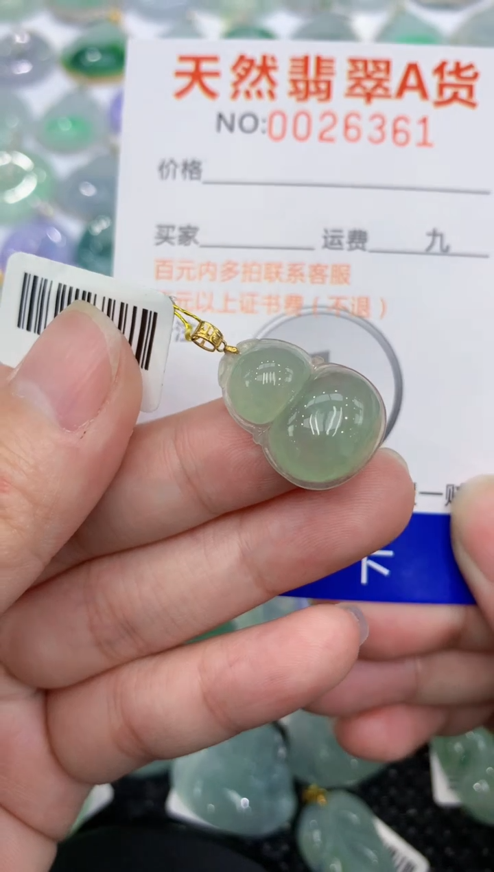 【闪购商品】翡翠颈饰18K金镶嵌11111111111