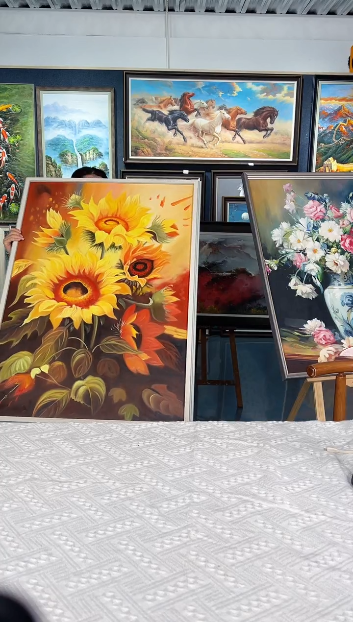 【闪购商品】油画78号 70*100 向日葵-手绘油画