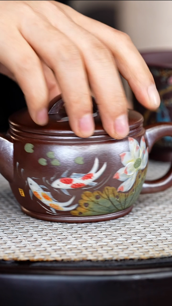 宜兴紫砂 PQZ 天青柴烧 汉瓦 220cc