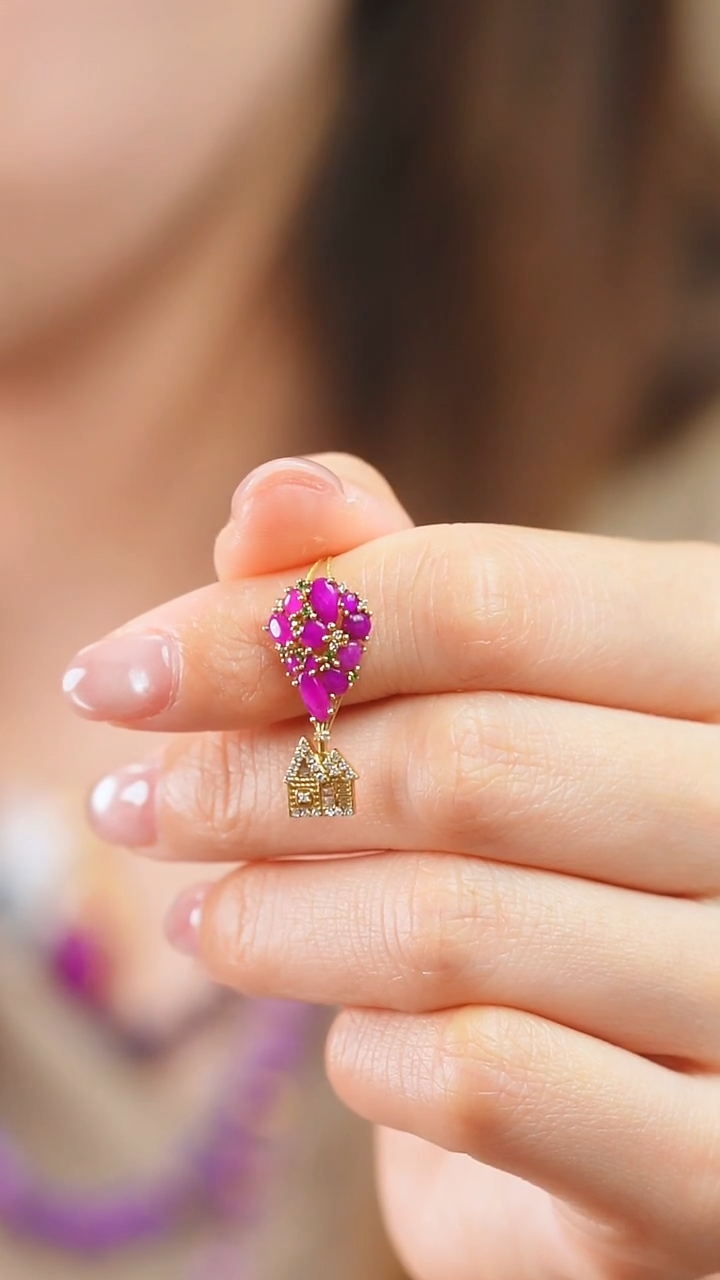 苏纪石（舒俱来）18K金镶嵌吊坠(不含链)67