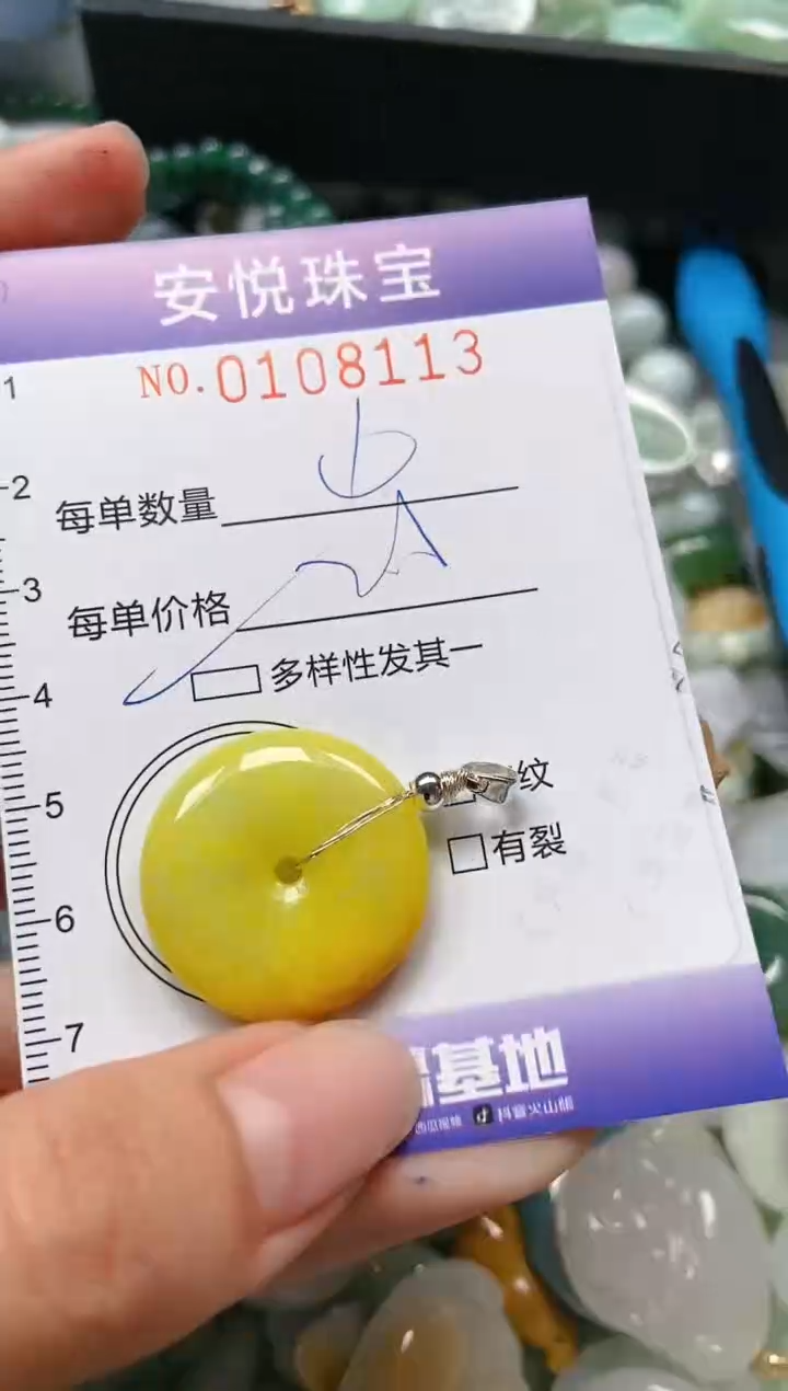 【闪购商品】翡翠颈饰未镶嵌闪购0108113多样性发其一