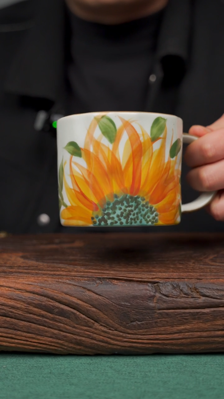 【闪购商品】瓷片68寻一缕瓷香杯釉下手工手绘瓷器