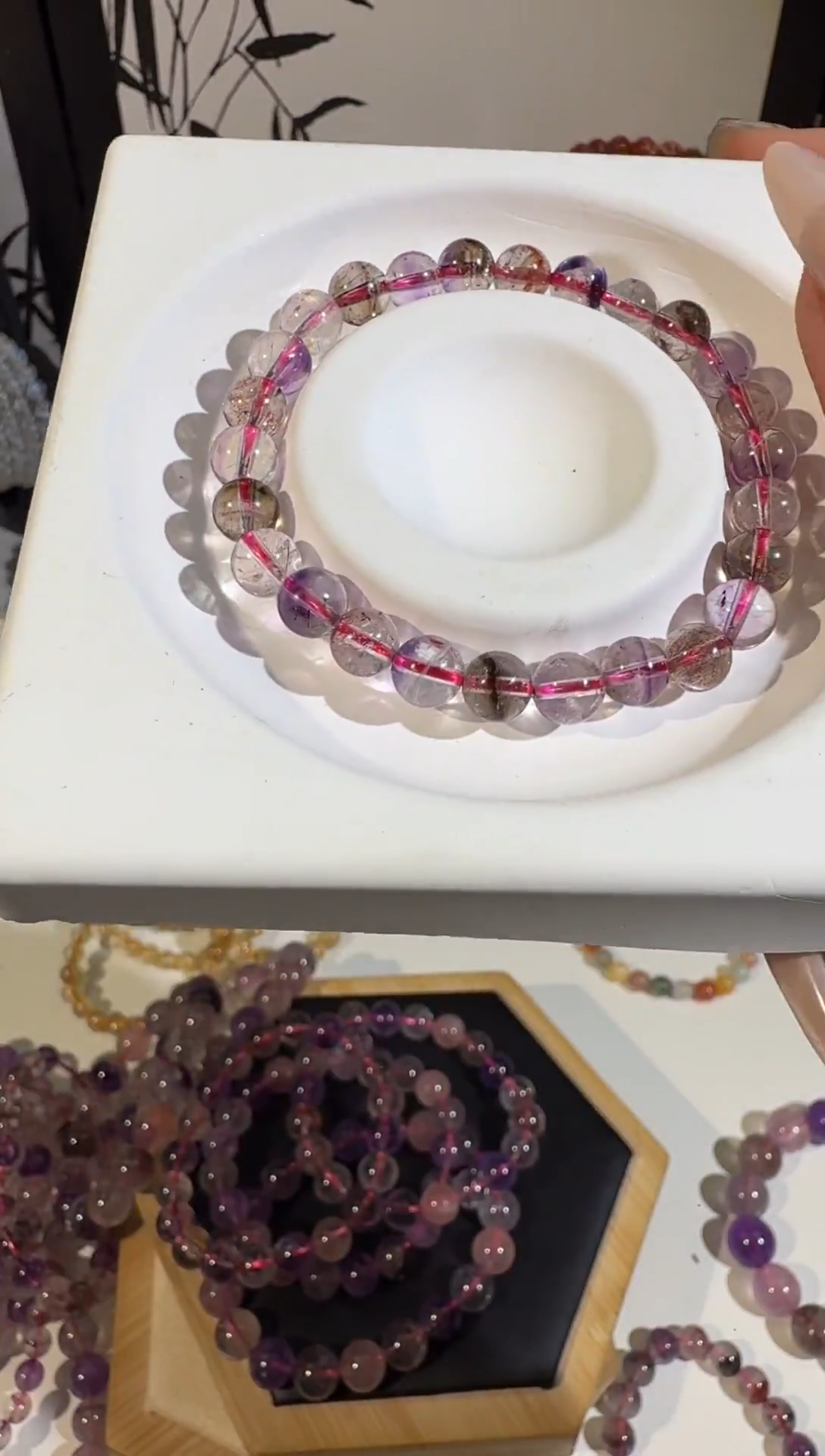 水晶摆件未镶嵌超七手串