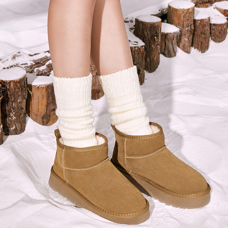 【达人T】Toomanyshoes雪地靴童话小镇秋冬保暖美拉德厚底加绒短靴