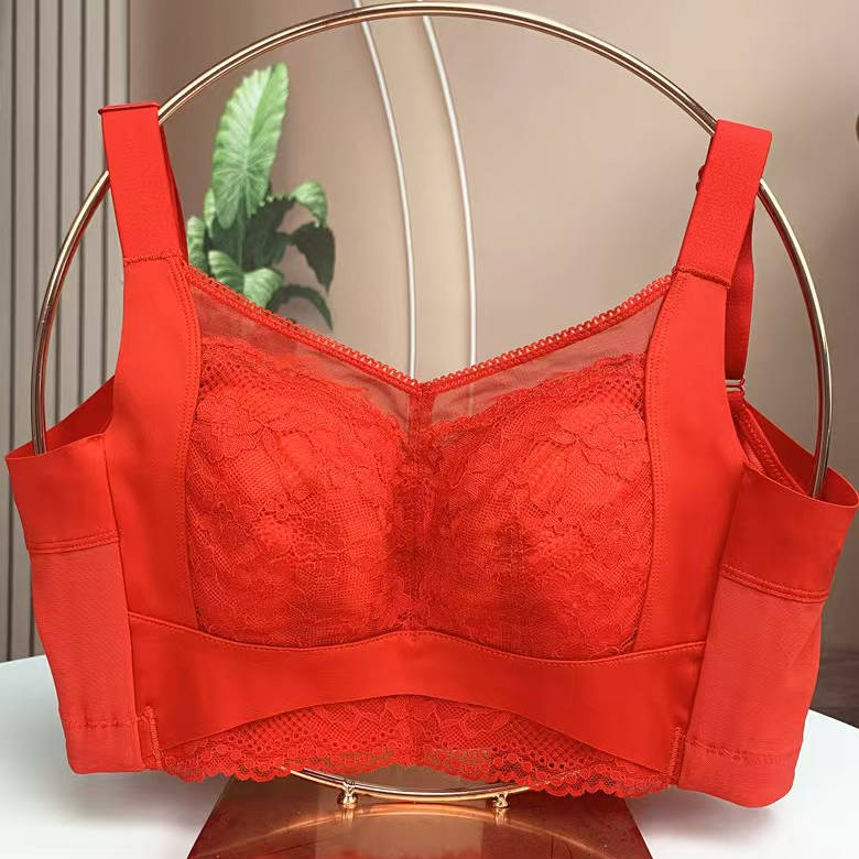 调整型文胸/无海绵无钢圈薄款/6排扣/收副乳聚拢大胸显小显瘦