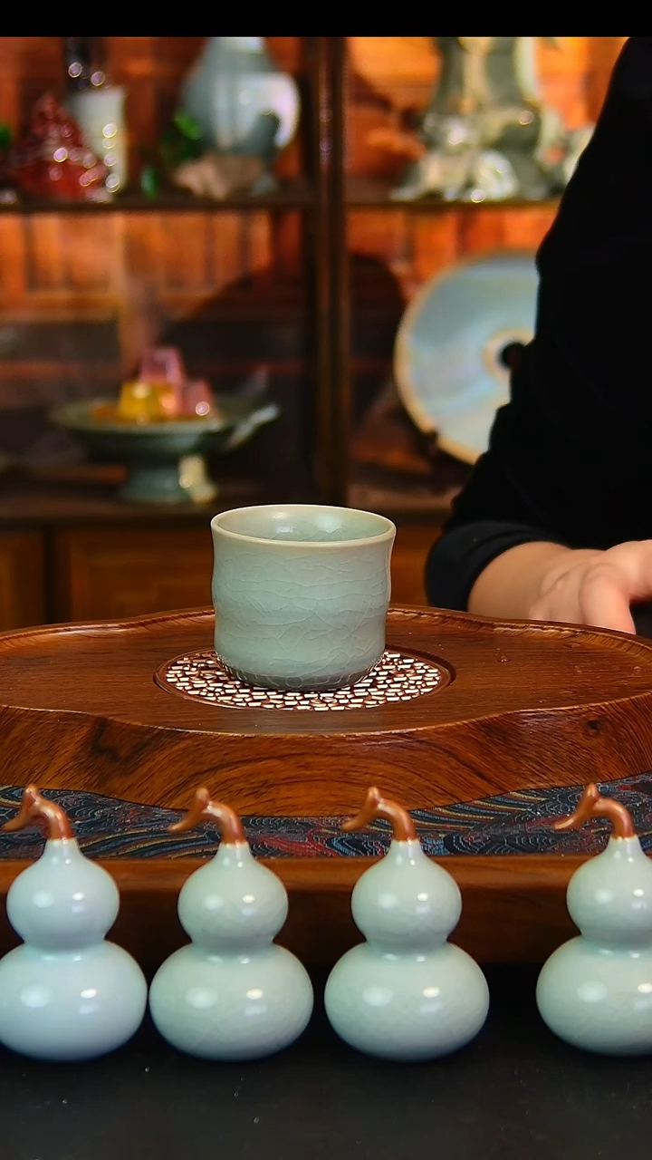 瓷片原矿汝瓷福利单杯