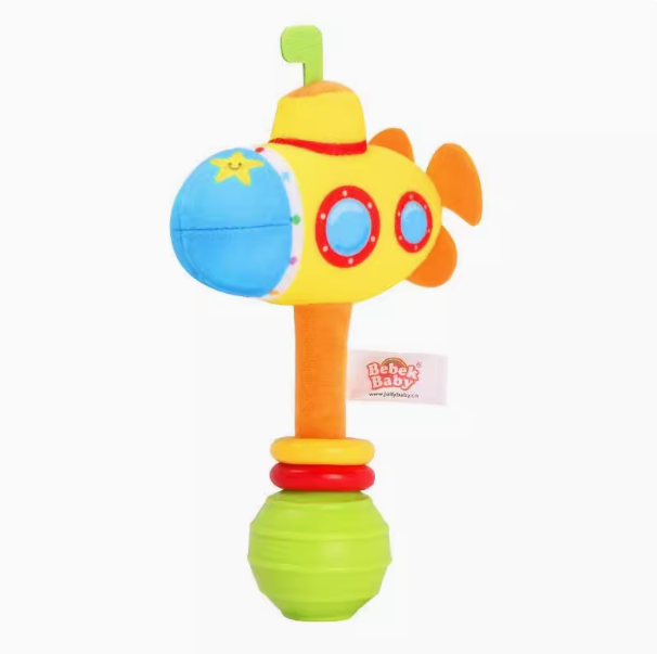 婴幼儿宝宝手摇铃 潜水艇手抓玩具可啃咬