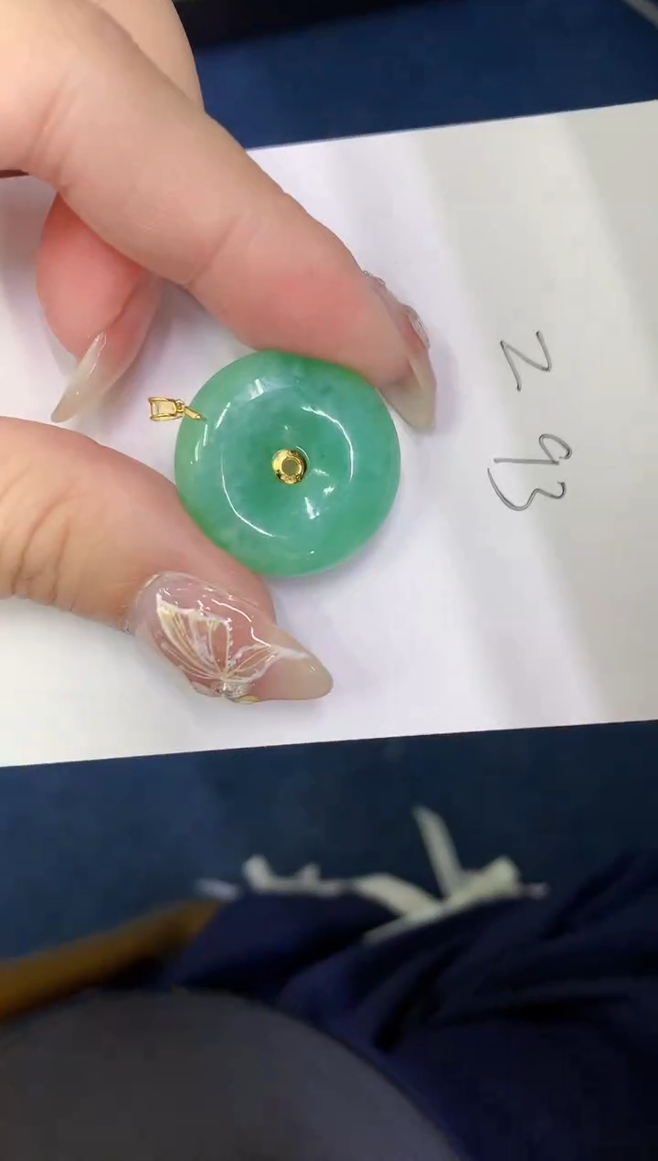 【闪购商品】翡翠颈饰18K金镶嵌00000000000