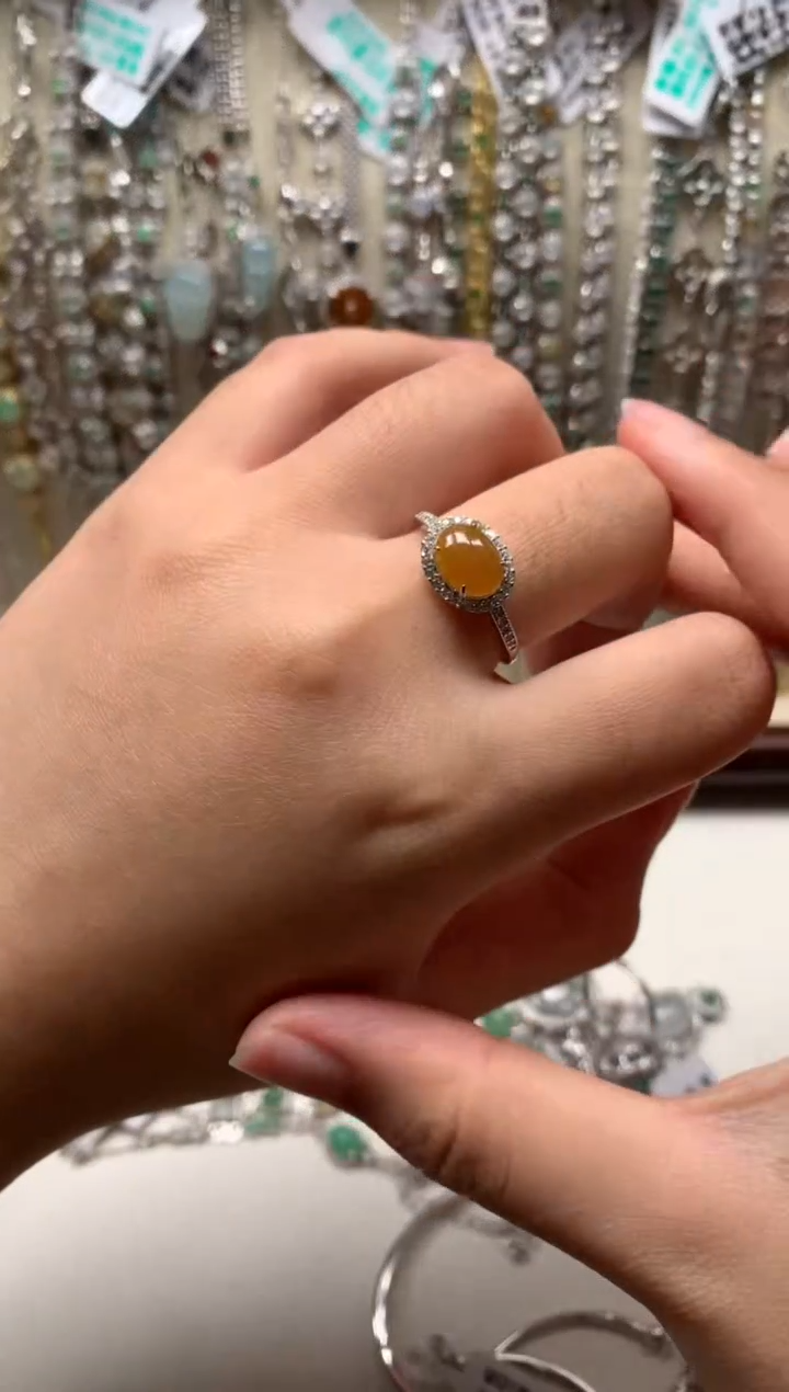 银S925镶嵌戒指翡翠17