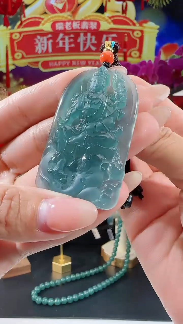【闪购商品】翡翠吊坠(不含链)未镶嵌普贤