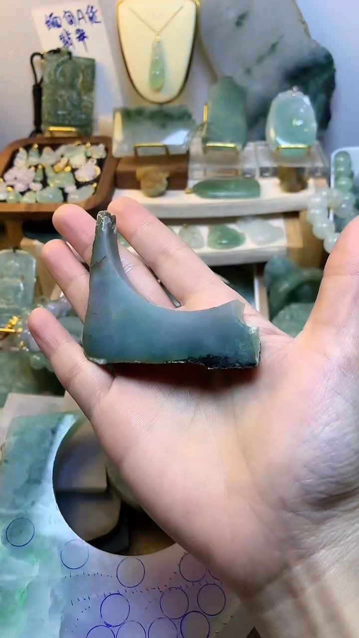 未镶嵌挂件翡翠凉* 缅甸A货翡翠，没有运费险