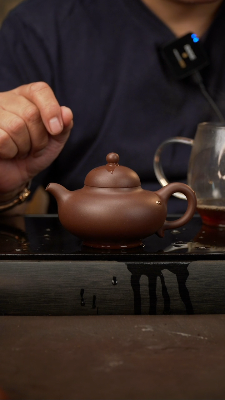 茶壶紫砂02，华颖，特拼紫泥，210cc