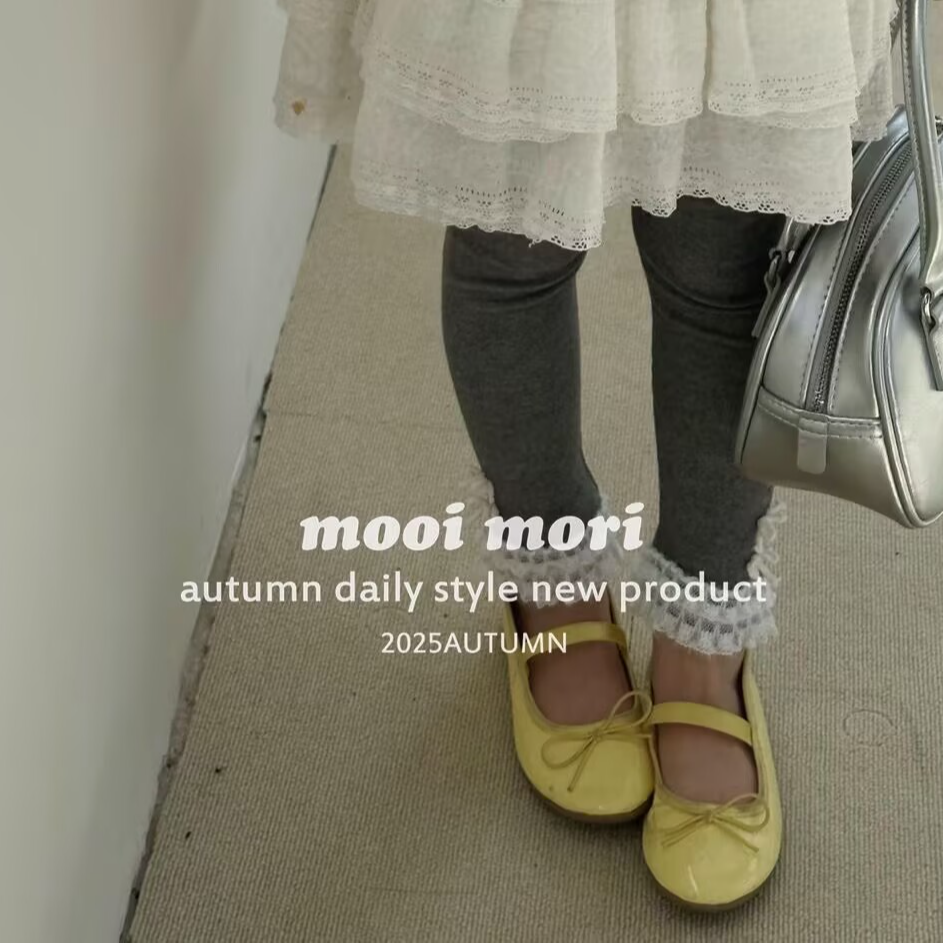 茉莉岛•25秋~花边打底裤8919花灰   18-7