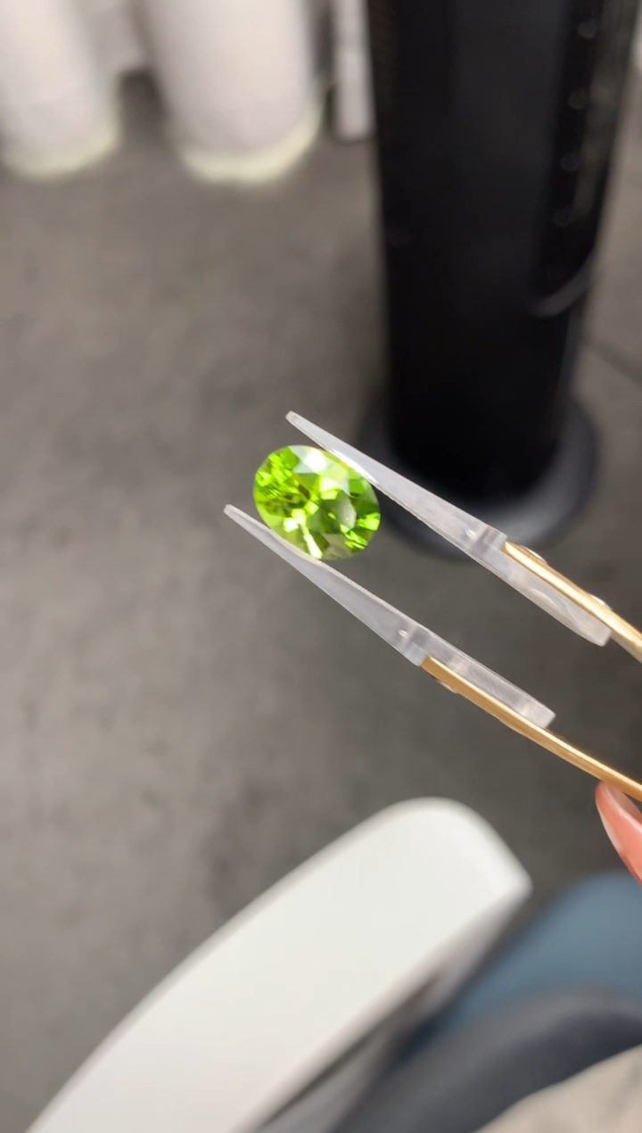 未镶嵌裸石橄榄石6ct橄榄石  FH  定制
