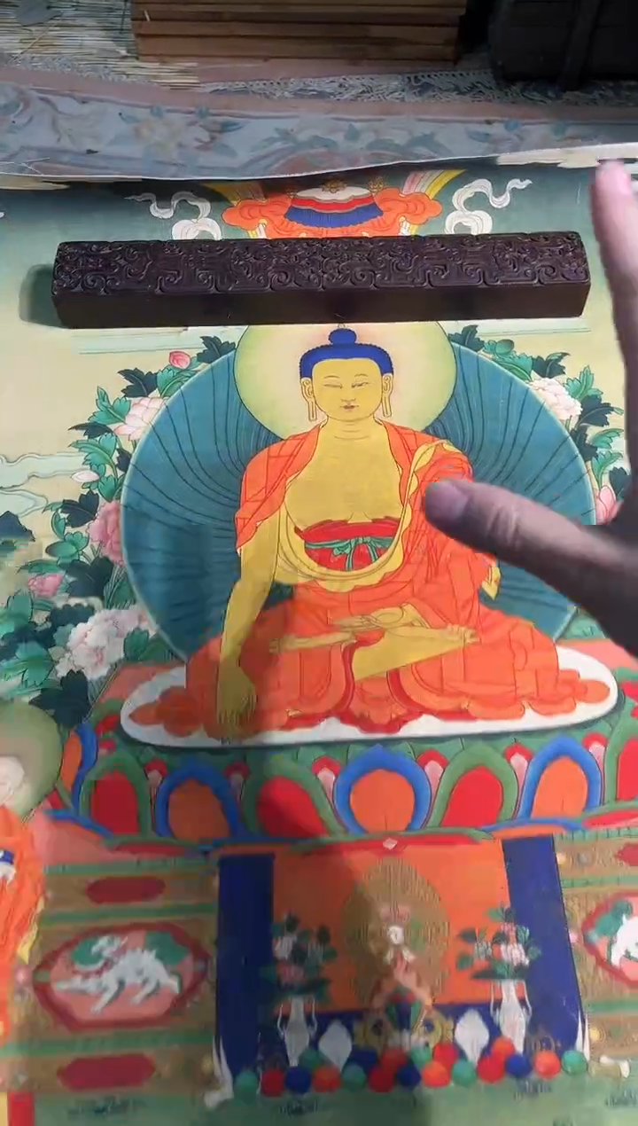 卷轴画卷轴画天天的唐卡tk16