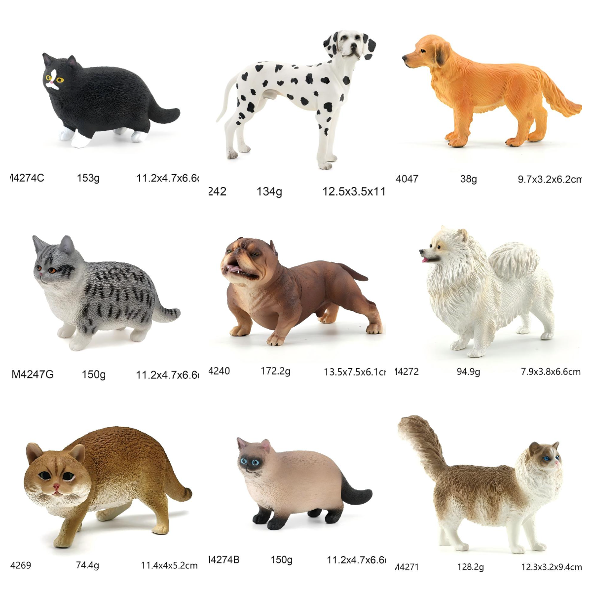 元旦礼物~模型儿童玩具早教认知3-6岁模型玩具/猫猫动物模型