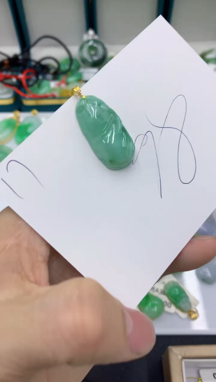 【闪购商品】翡翠颈饰18K金镶嵌111111111