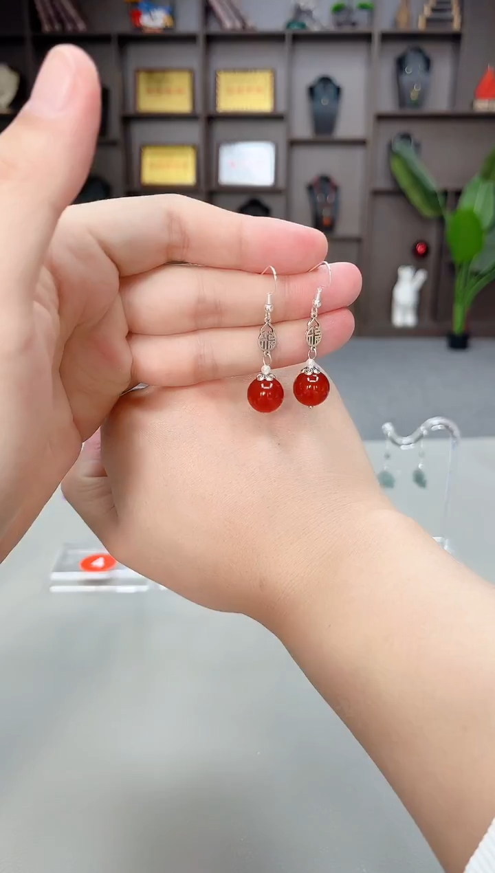 未镶嵌耳饰玛瑙/玉髓230000