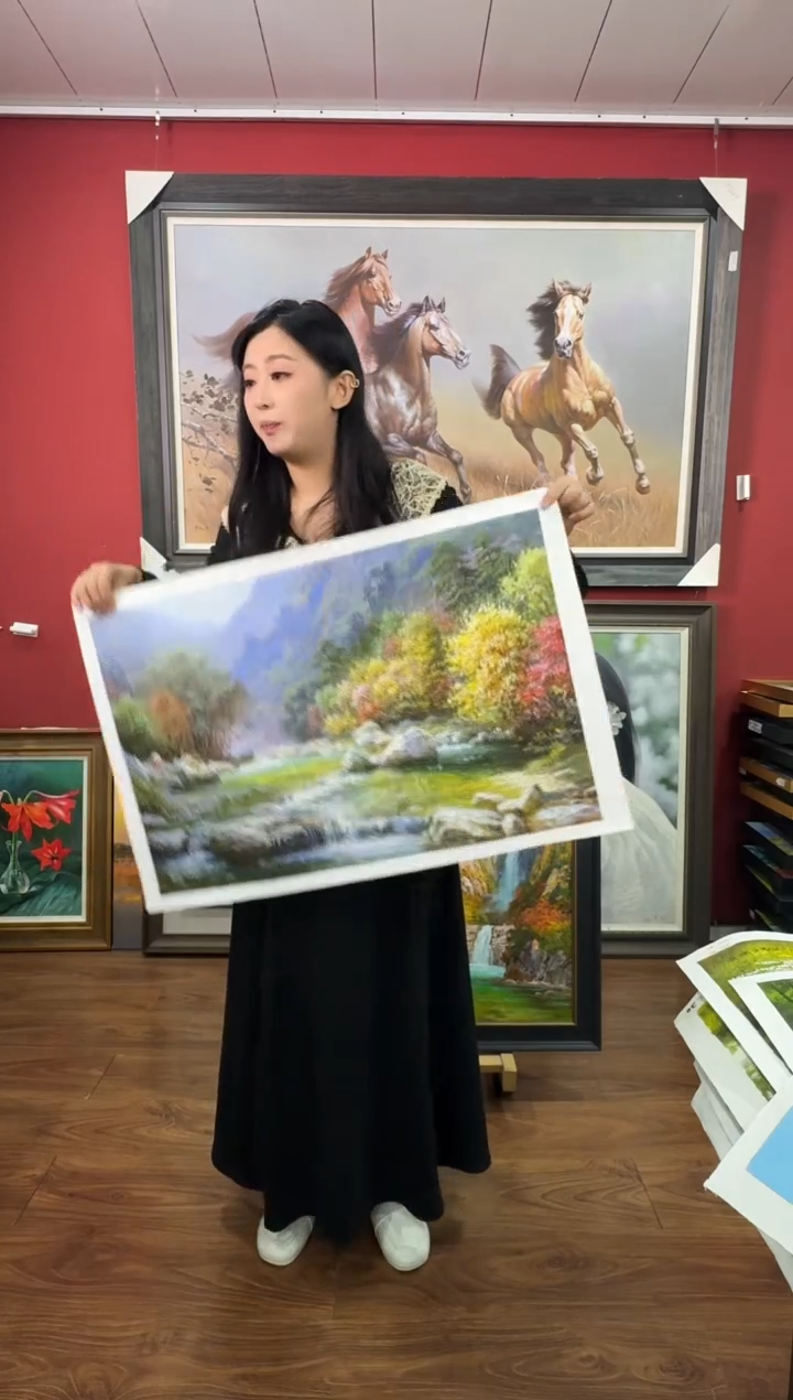 油画【119号】约50*70cm丨朝鲜原创纯手绘孤品油画丨顺丰包邮