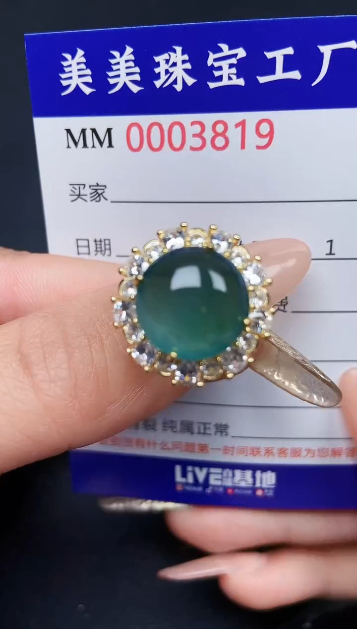 【闪购商品】翡翠颈饰银S925镶嵌3819