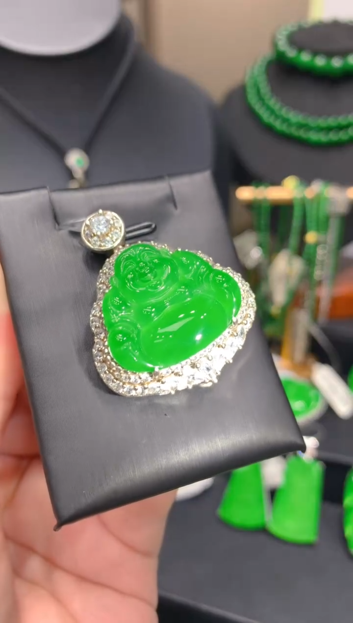 颈饰银S925镶嵌翡翠9一季