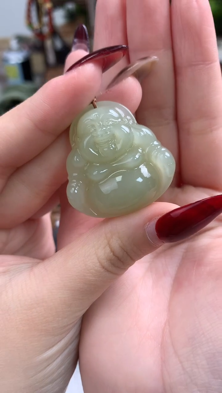 【闪购商品】和田玉颈饰未镶嵌吊坠35mm