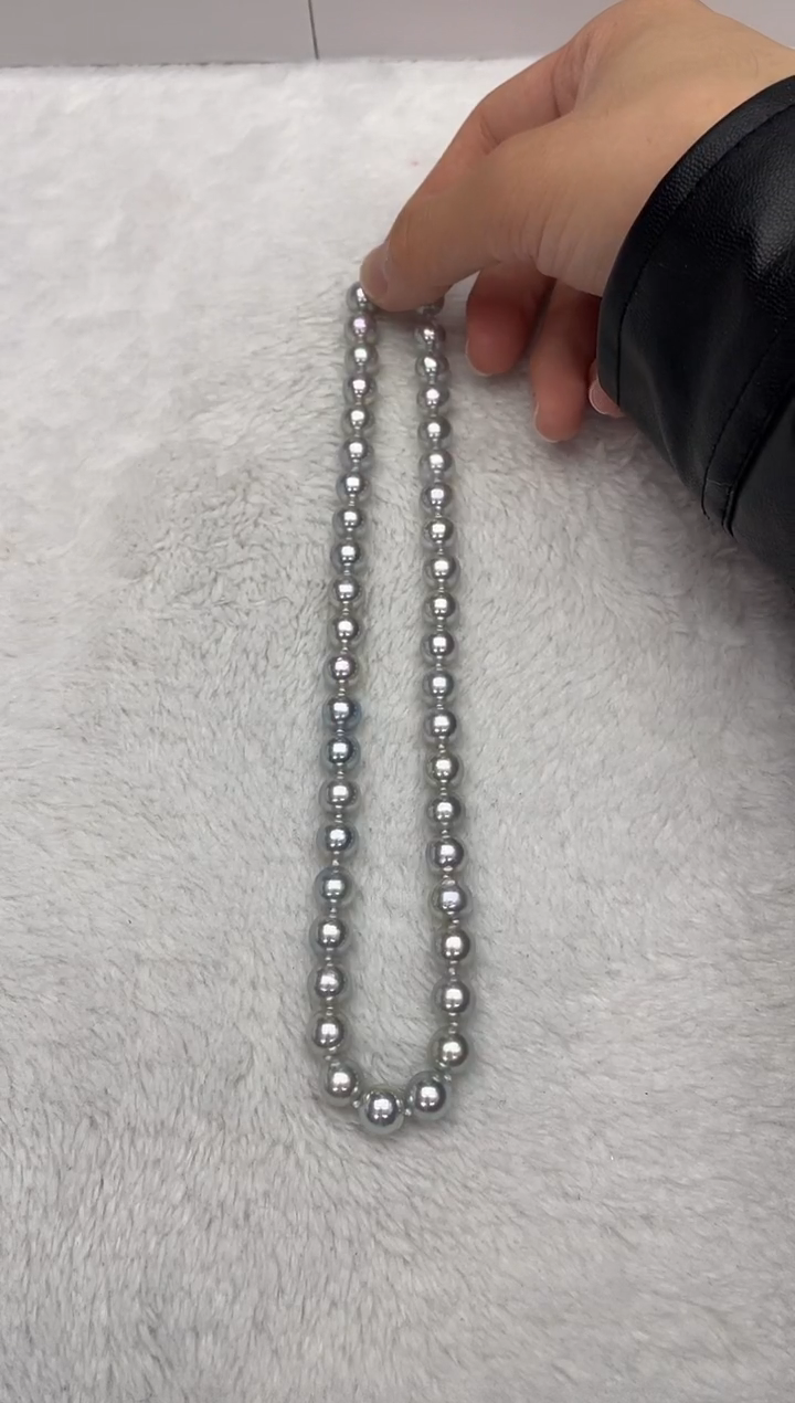 【闪购商品】海水珍珠颈饰未镶嵌AK真多麻9-10mm（多样性发一）