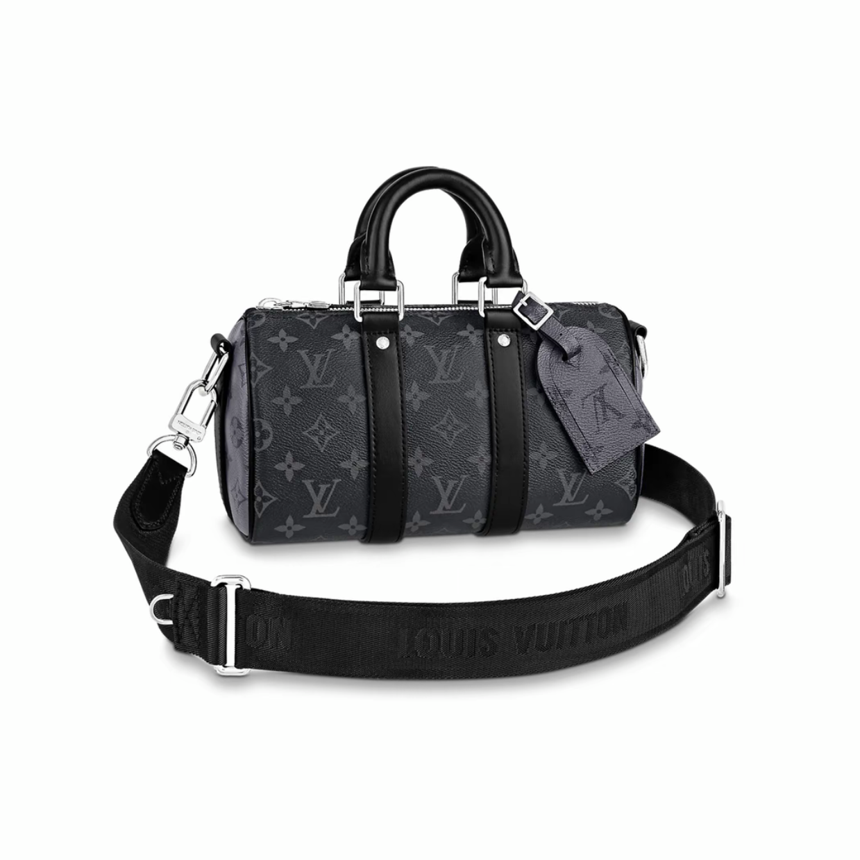 99新 LouisVuitton/路易威登 /keepall25黑骑士单肩手提包