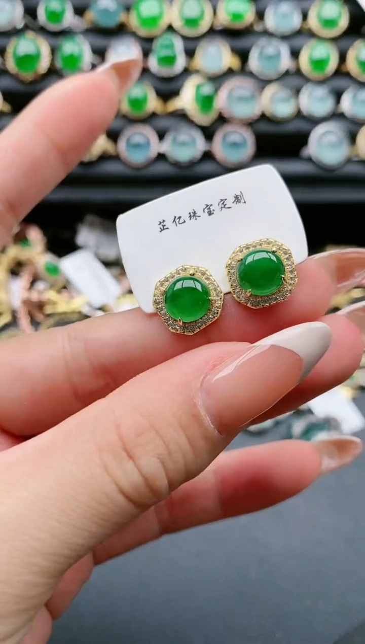 【闪购商品】翡翠戒指银S925镶嵌11111