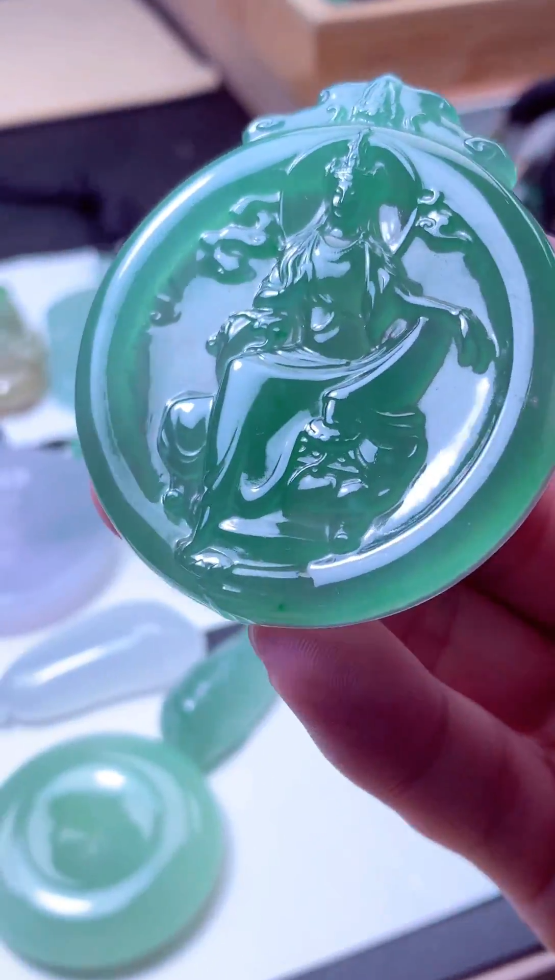 颈饰未镶嵌翡翠天然A货翡翠