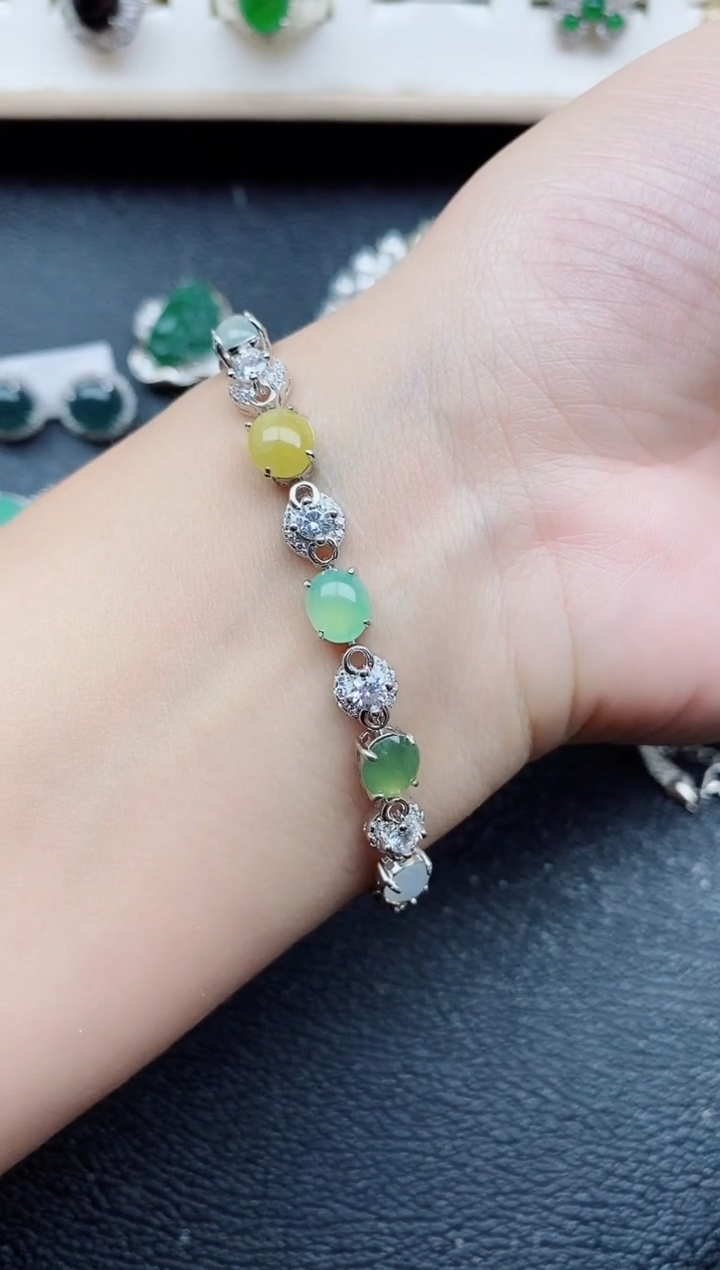 【闪购商品】翡翠戒指银S925镶嵌11111