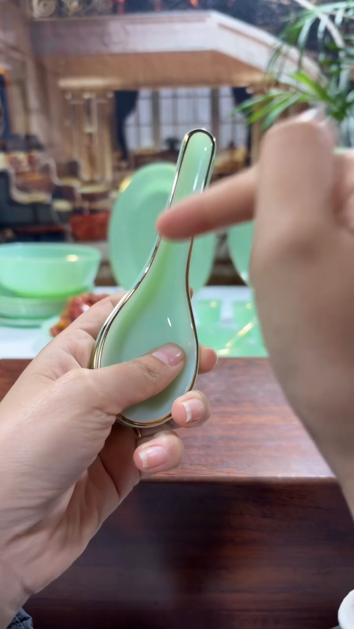 【闪购商品】...小汤勺玉瓷6个  【贝美】 