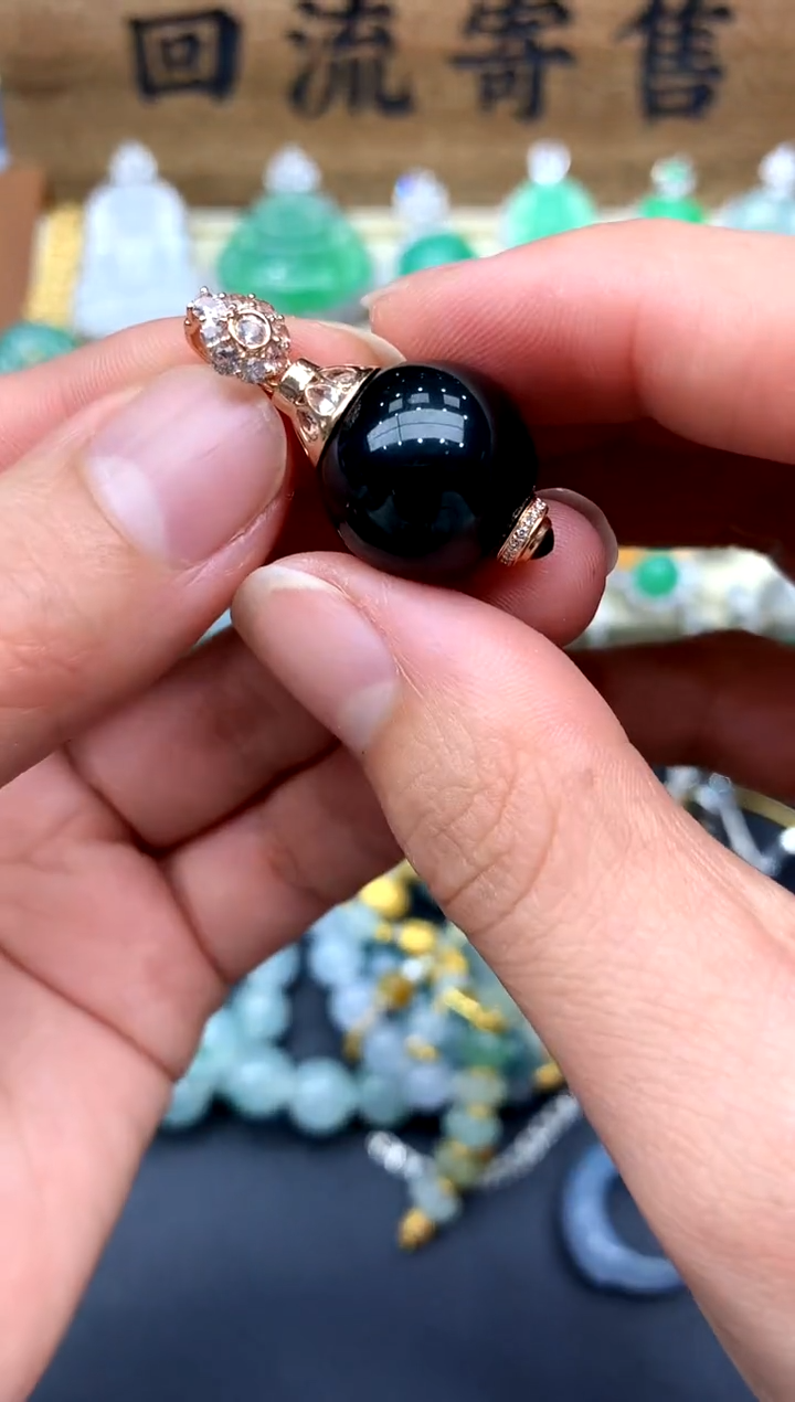 【闪购商品】翡翠颈饰18K金镶嵌257-中国好珍宝