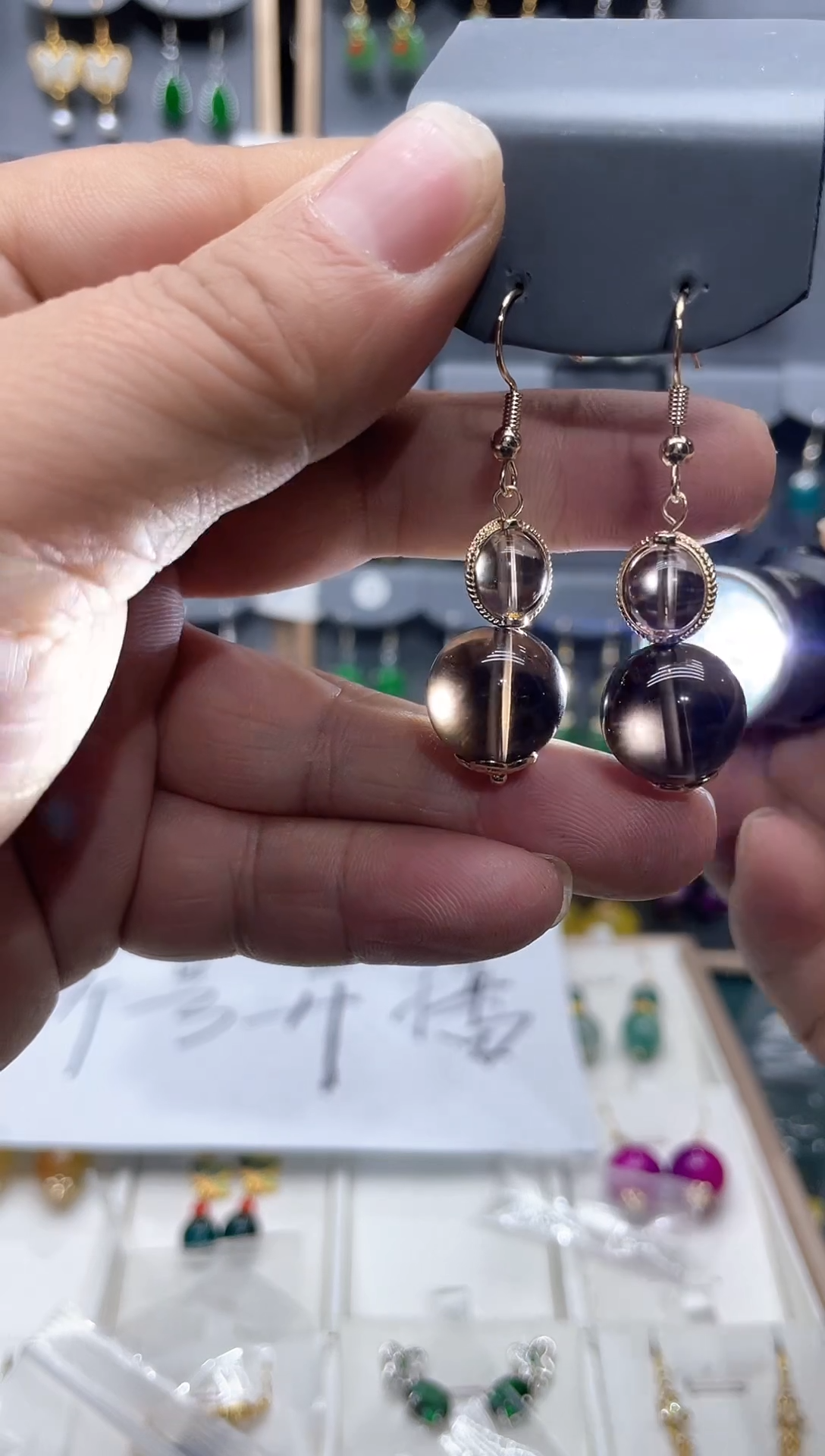 【闪购商品】水晶耳饰14K金镶嵌时尚耳饰111