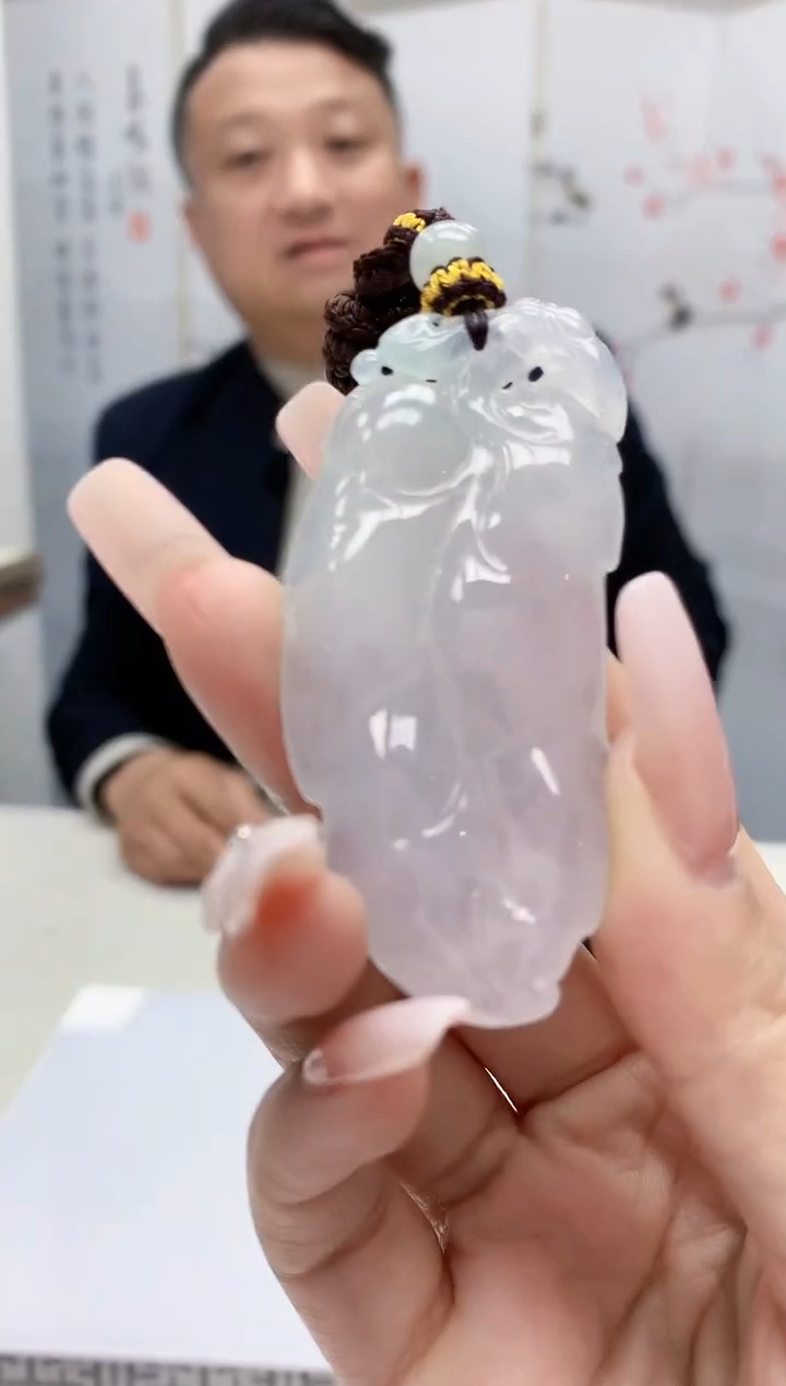 【闪购商品】定制翡翠未镶嵌4969lr-毛货挂件45