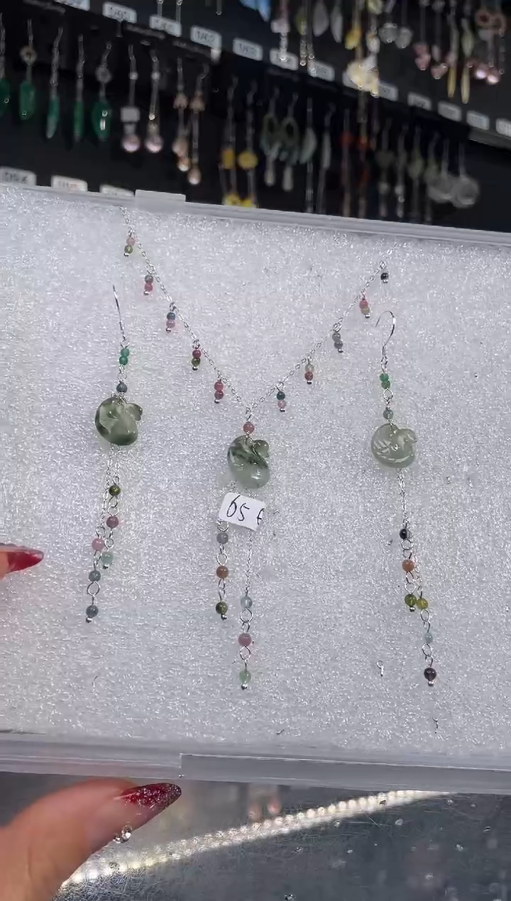 【闪购商品】紫晶耳饰银S925镶嵌坠落星空