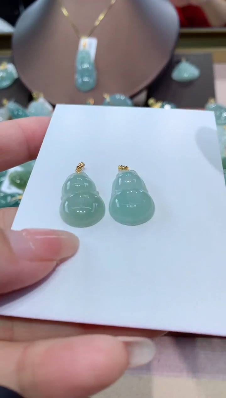 【闪购商品】翡翠颈饰18K金镶嵌多样性发其一