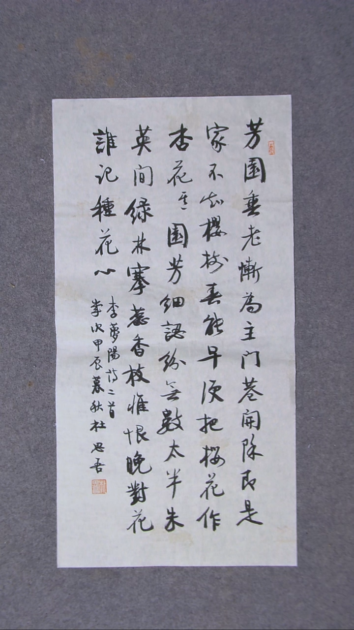 书法杜思吾  江西69*34两平尺