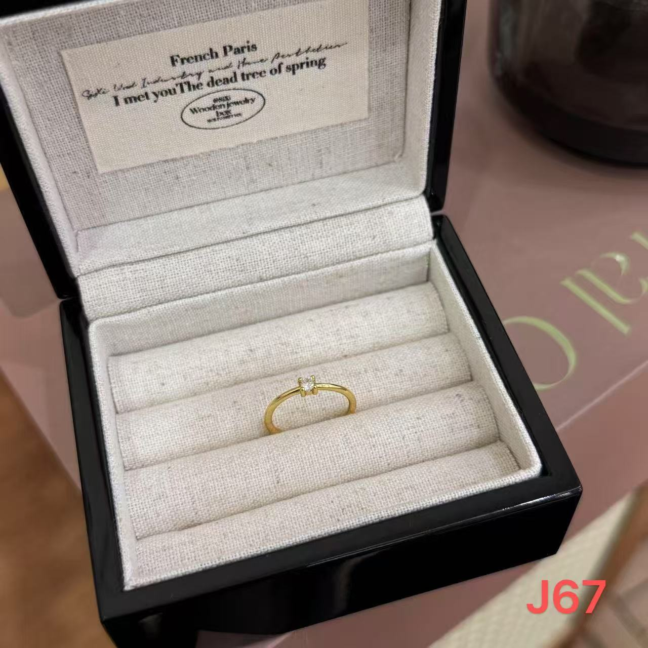 合金锆石戒指 「小小精致感」J67