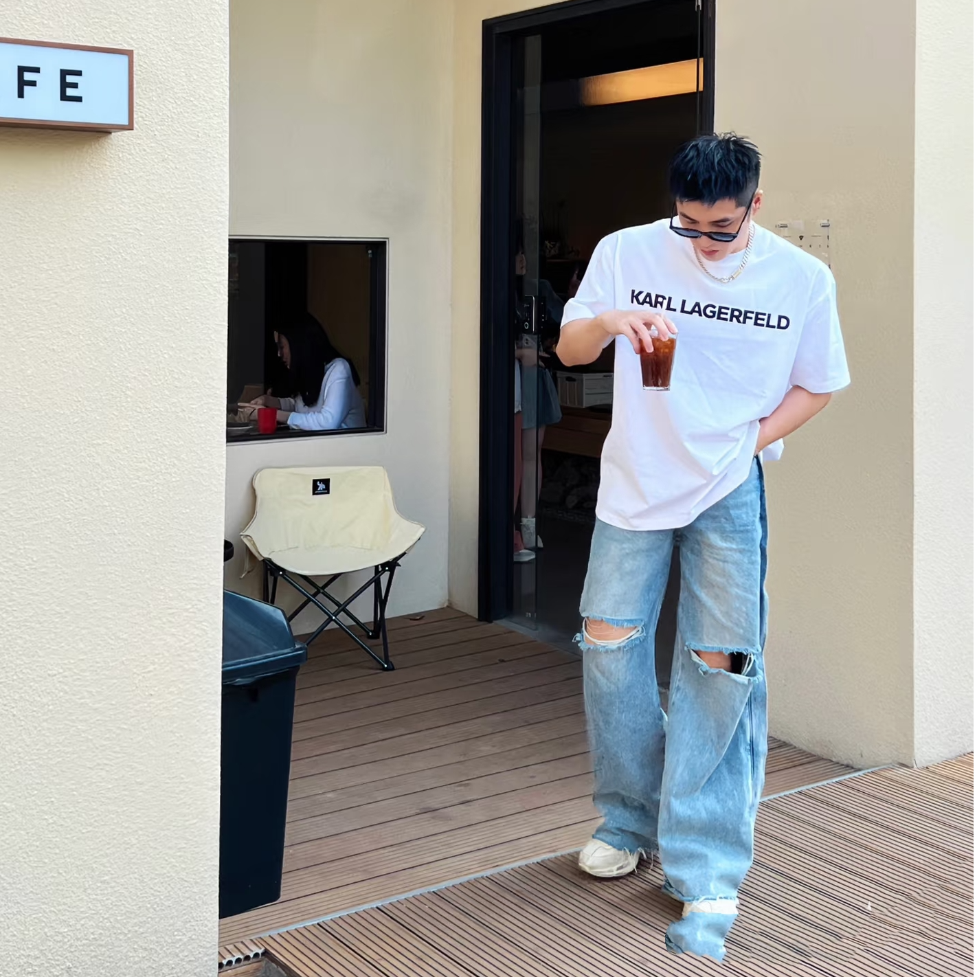 【GOOD白】美式潮流重磅T恤宽松夏季休闲高街设计师个性