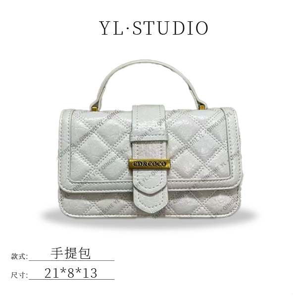 【依琳定制】女士潮流时尚经典气质手拎单肩包ZT-95013-奶昔白