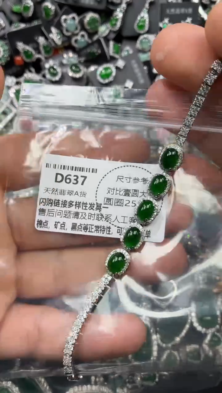 颈饰未镶嵌翡翠D637手链