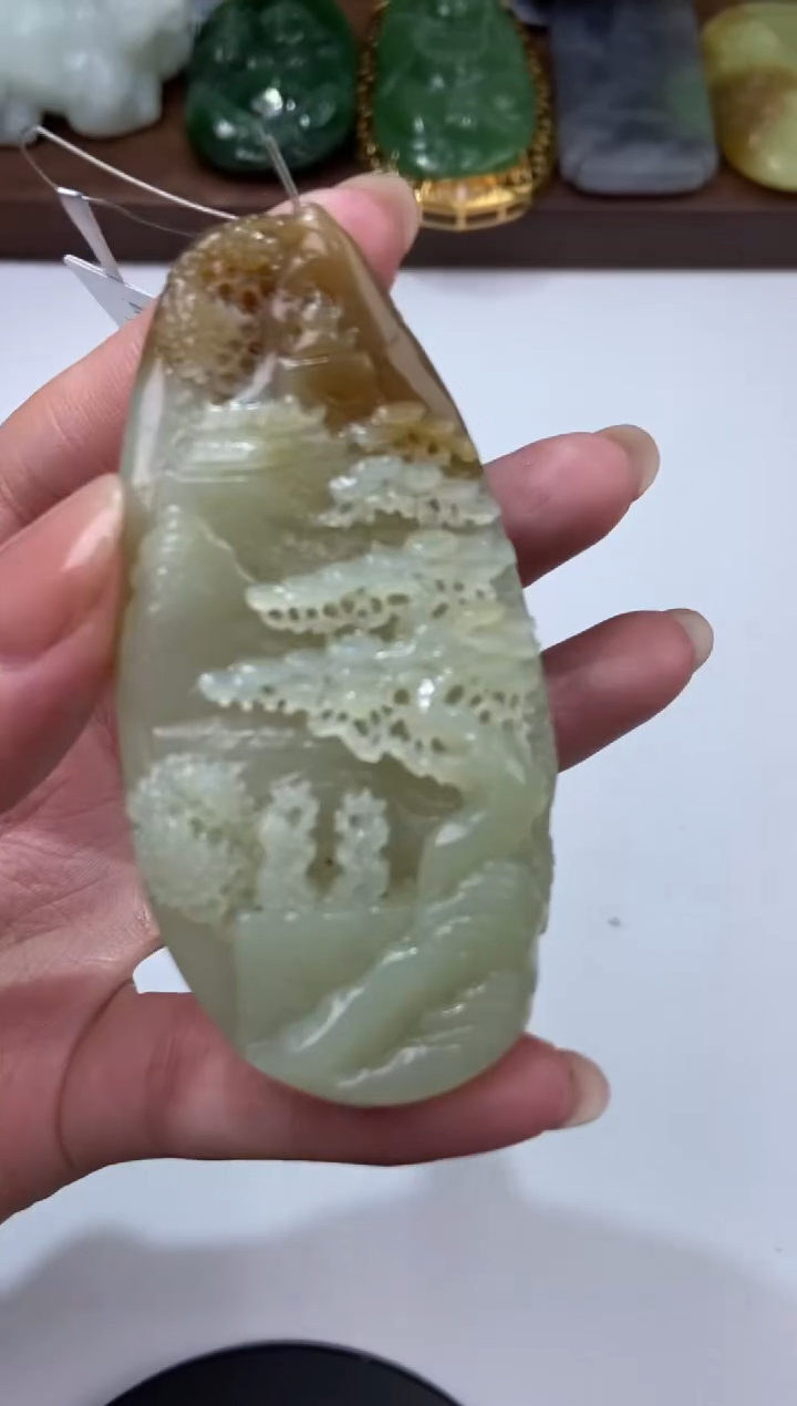 和田玉未镶嵌颈饰2203369  